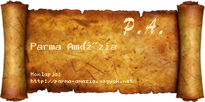 Parma Amázia névjegykártya